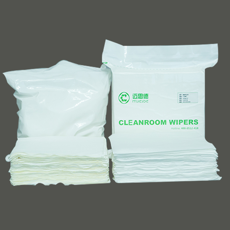 210gsm 4inch class100 Hot Sales Cleanroom Wipers Chinlon Cleanroom Wiper microfiber clean room wipes
