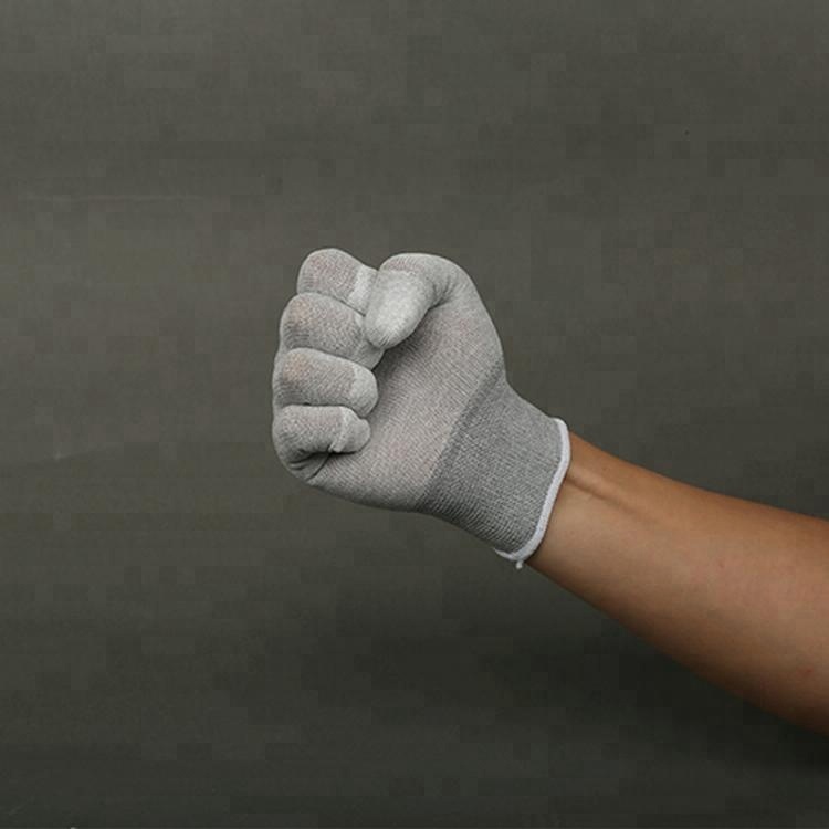 Non-Disposable Esd Pu Top Fit Coated Safety Gloves