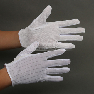 PVC Dotted ESD Gloves Cleanroom Protective Antistatic Gloves