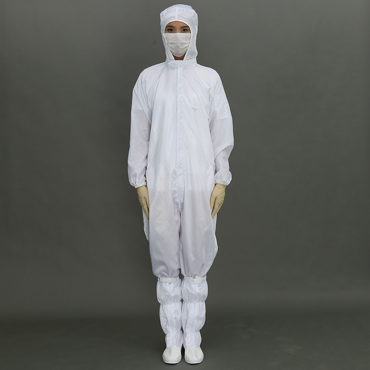 High Quality Antistatic Esd Jacket And Pants Cleanroom Suit Polyester Jacket And Pants Cleanroom Suit