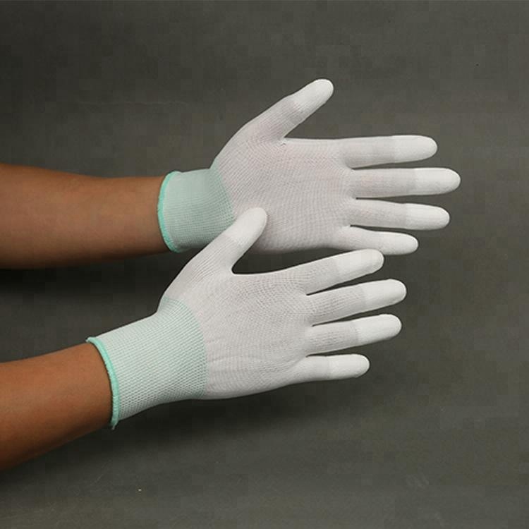 Uhmwpe Protective Knit Glove With Pu Coat On Palm
