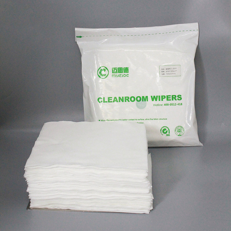 Highly Absorbent Industrial Microfiber Cleanroom Wiper