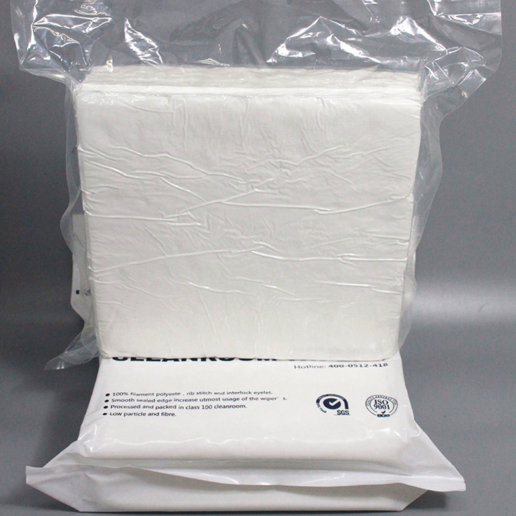 class100 12inch 140g Super Absorbent 100% Cleanroom polyester Wiper Clean Cloth Wiper