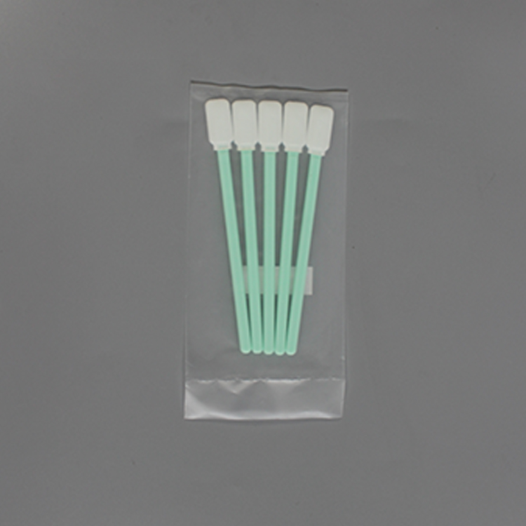Semiconductor Use Green Handle High Quality Polyester Esd Cleanroom Swab