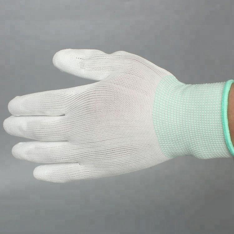 High Quality White Pu Working Glove,Knitted Safety Gloves,Protective Work Gloves