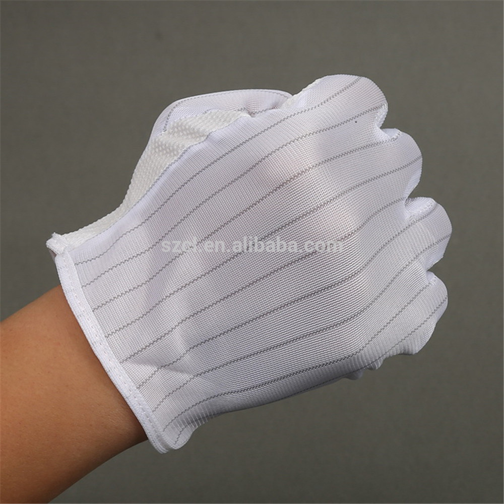 Anti Static Gloves Excellent Sweat Absorbency Polyester Glove