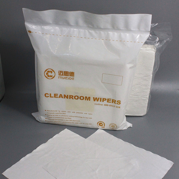 Laser Cut Class 100 Clean Room Wipes Polyester Cleanroom Wipes