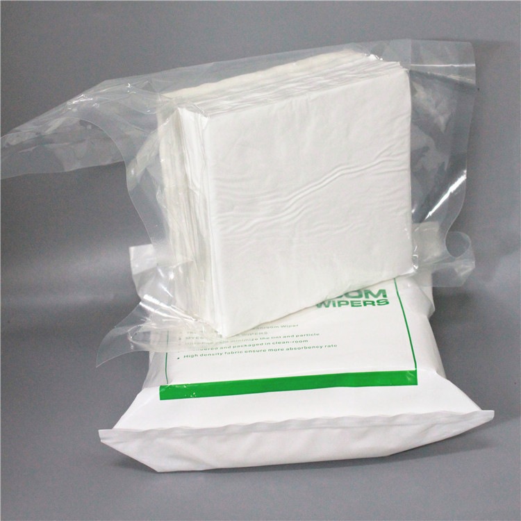 180gsm Class 10 9x9inch laser cut Industrial Microfiber Lint free Wipes Cleaning Cleanroom Microfiber Wipers