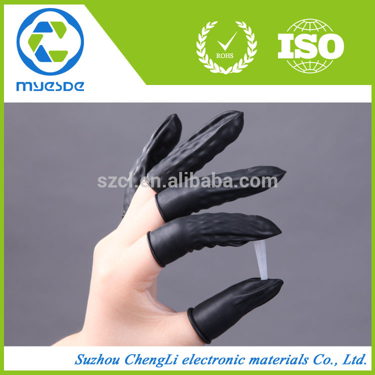 Black Conductive Esd Finger Cot Used in Cleanroom Finger Cover