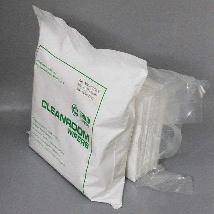 9*9inch 145gsm Cleaning Wiper Cleanroom polyester Microfiber Wiper Cleanroom Lint Free Polyester Wipes