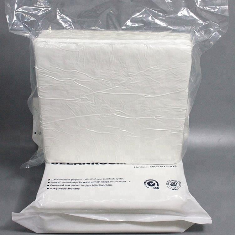 2019 100% Polyester Cleanroom Wiper Cloth