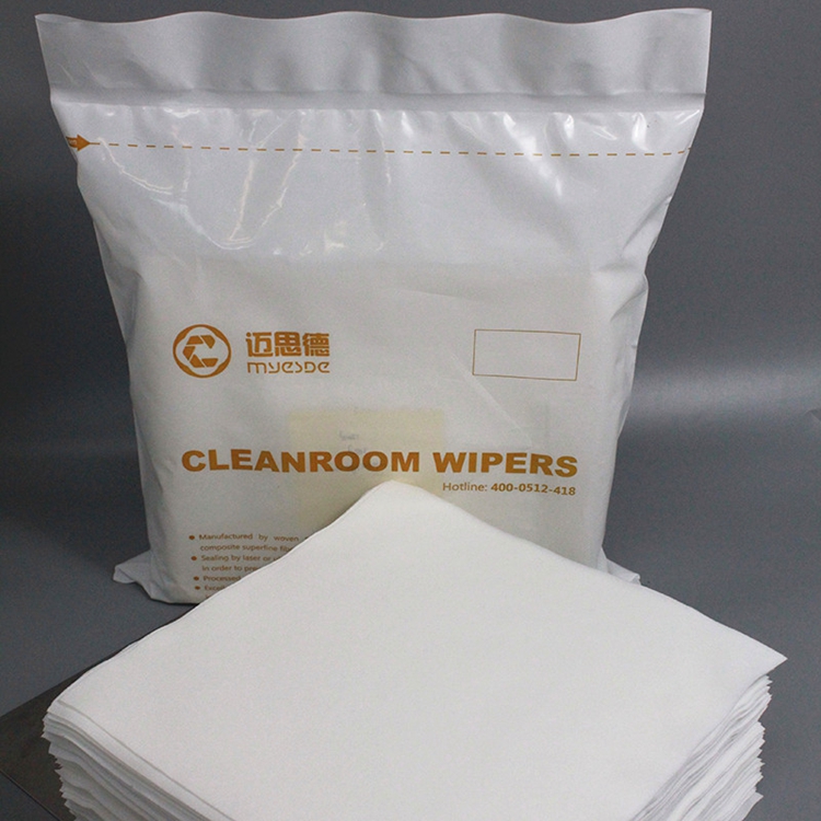 class 1000 12inch 100% Polyester Dustless Lint Free 290gsm 2-ply Cleanroom Wipes