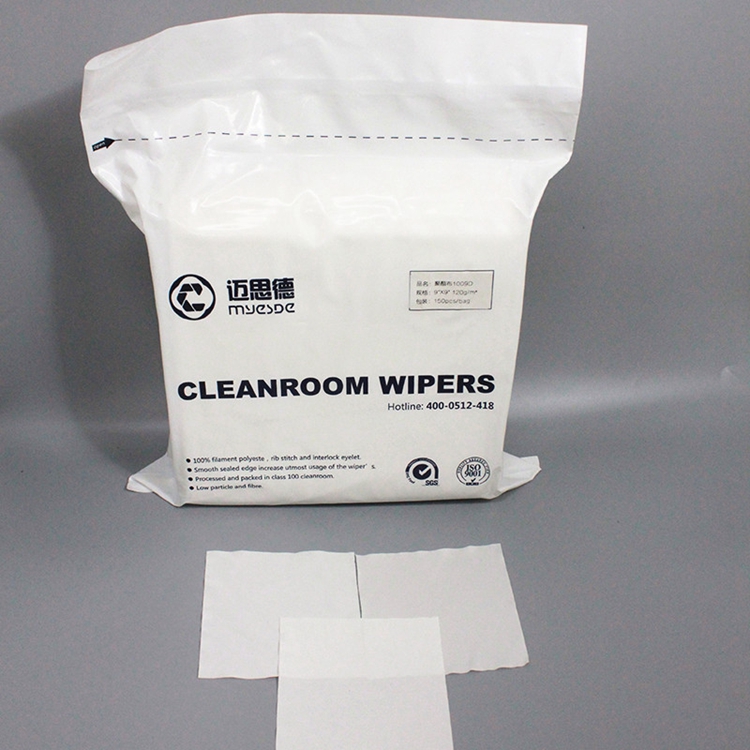 Polyester cleanroom Wiper 4x4 inch cleaning Wipers Disposable Clean Room Wipers