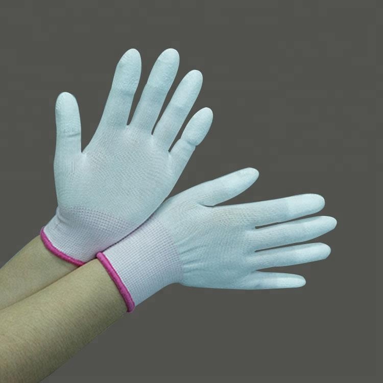 2019 Hot Sale Finger tip Coating Pu Esd Gloves