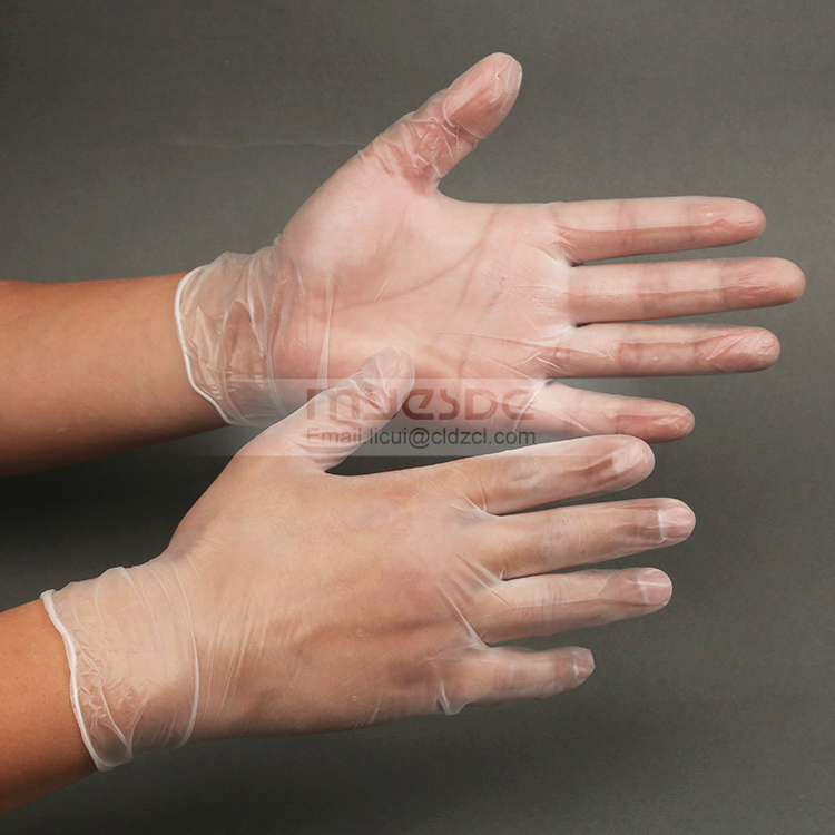 9inch disposable PVC gloves for industry