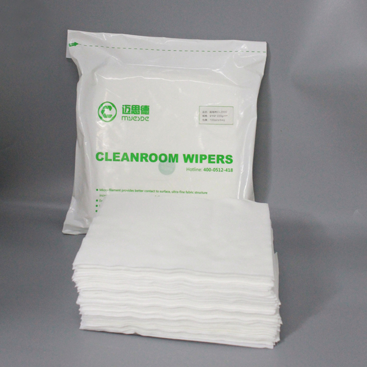China Supplier Lcd Screen Microfiber Industrial Lint Free Cleanroom Wiper