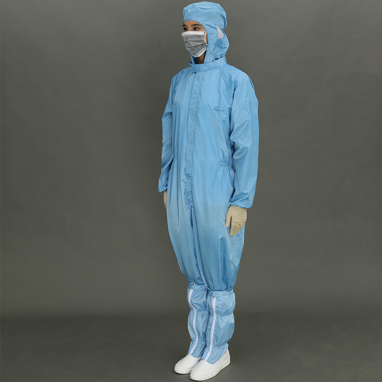 Hot selling Stand Collar Long Sleeve T Shirt Cleanroom Suit