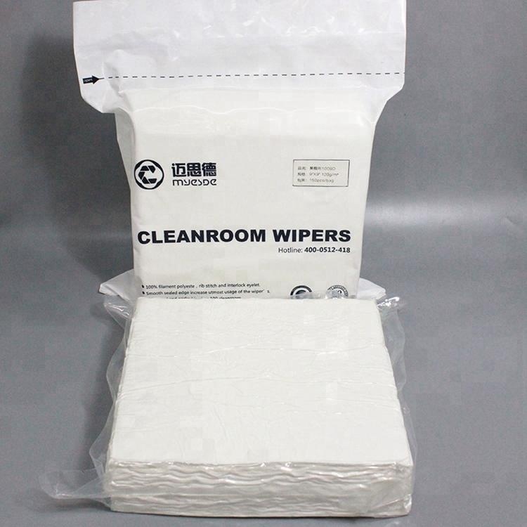 150 Pieces 9" X 9" Dustless Polyester Supply Cleanroom Wipers