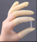 Yellow high quality halogen free wholesale esd latex rubber finger cots