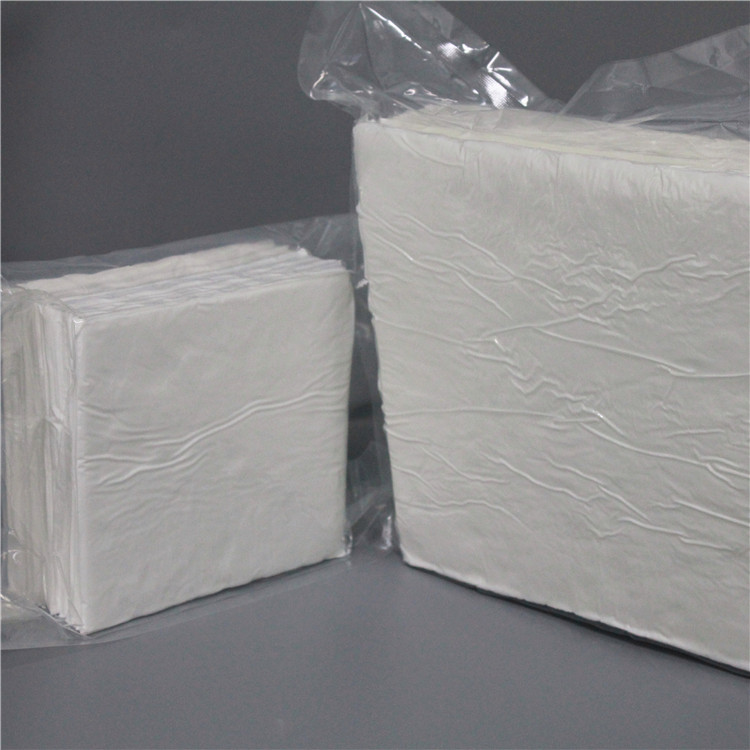 140g 4inch class 1000 Professional spunlace cellulose clean room wipes