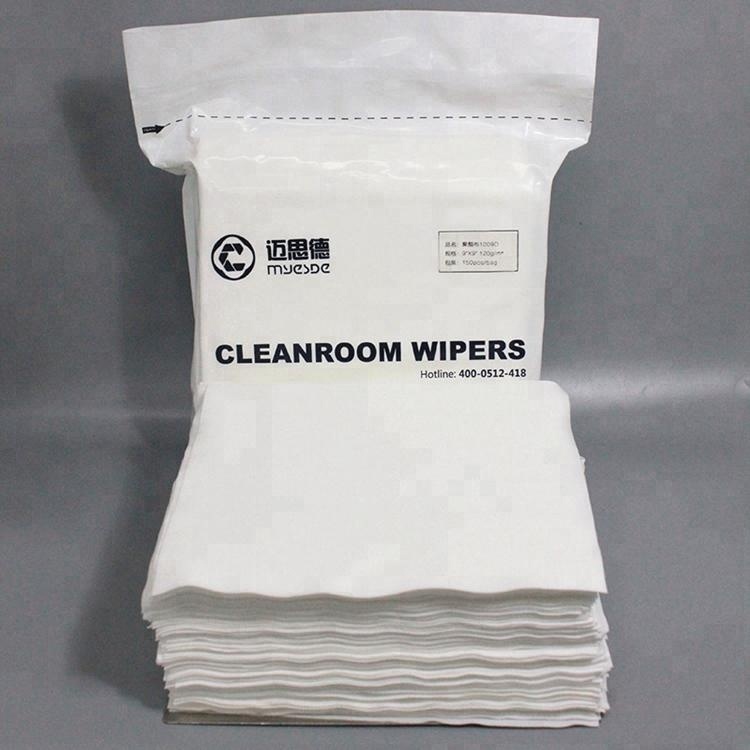 Customized Camera Lens Cleanroom Wiper Polyester 100% Wiper In Cleanroom